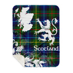 Sherpa Blanket - Tartan Blanket Thistle and Lion Scottish Clan Smith Modern Plaid Blanket, plaid sherpa blanket queen,purple sherpa blanket,queen sherpa blanket,queen size sherpa blanket,red sherpa blanket,scottish tartan blankets,sherpa blanket,sherpa christmas blanket