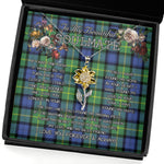 To My Beautiful Soulmate Sunflower Necklace In Your Eyes I Have Found My Home Clan Gordon Old Ancient Tartan Jewelry For Girlfriend, Tartan Sunflower Pendant Necklace, Scottish Tartan Jewelry, valentine necklace, necklace girlfriend, necklace for wife, cute necklaces for girlfriend, jewelry for girlfriend, to my soulmate necklace, to my future wife necklace