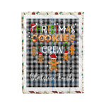 Personalized Gift Tartan Plaid Blanket Clan Gladstone With Christmas Cookie Baking Crew Christmas Gift Blanket, Plaid Blanket, Christmas Fleece Blanket, Christmas Blanket, Tartan Blanket, Scottish Blanket, Scotland Blanket, Family Name Blanket, Custom Blanket, Personalized Blanket