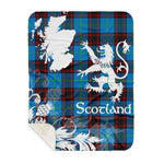 Sherpa Blanket - Tartan Blanket Thistle and Lion Scottish Clan Home Ancient Plaid Blanket, plaid sherpa blanket queen,purple sherpa blanket,queen sherpa blanket,queen size sherpa blanket,red sherpa blanket,scottish tartan blankets,sherpa blanket,sherpa christmas blanket