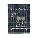 Tartan Blanket With Moose Clan Graham Of Montrose Modern Plaid Blanket Tartan Plaid Fleece Blanket, Christmas Blanket, tartan blanket, plaid blanket, red plaid blanket, buffalo plaid blanket, green plaid blanket, plaid fleece blanket, blue plaid blanket, red tartan blanket, tartan plaid blanket, black and white plaid blanket, christmas plaid blanket, orange plaid blanket, tartan plaid throw blanket, pink plaid blanket, brown plaid blanket, buffalo check blanket