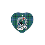 Glen Scottish Clan Badge Plaid Ornament Gift. Christmas Tree Ornament Glen Clan Tartan Ornament Great Christmas Ornaments Gift Heart Ornament