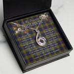 To My Beautiful Soulmate Necklace In Your Eyes I Have Found My Home Clan MacLellan Modern Tartan Rising Phoenix Necklace