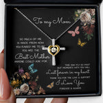 To My Mom Time May Fly Mother's Day Cross Necklace