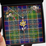 To My Beautiful Soulmate Sunflower Necklace In Your Eyes I Have Found My Home Clan Whitelaw Modern Tartan Jewelry For Girlfriend