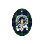 Urquhart Scottish Clan Badge Plaid Ornament Gift. Christmas Tree Ornament Urquhart Tartan Ornament,  ceramic ornament, personalized christmas ornaments, christmas tree ornaments, christmas door decorations, Plaid Ornament, Tartan Ceramic Ornament