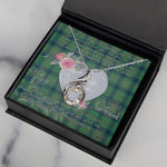 Rising Phoenix Necklace - Valentine Necklace Clan Kennedy Ancient Tartan Gift for Girlfriend, Gift for My Wife Rising Phoenix Necklace