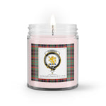 Soy Wax Candle - Buffalo Plaid Candle Clan Crest Badge Cumming Hunting Ancient Tartan Plaid Soy Wax Candle, oil candle, candle handmade, wax candle, soy wax, nature wax, natural soy wax, natural soy candles, natural candle
