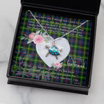 Sea Turtle Necklace Gift for My Beautiful Girlfriend Valentines Necklace Clan Farquharson Modern Tartan Blue Turtle Necklace
