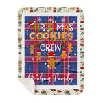 Personalized Gift Tartan Plaid Blanket Clan Graham Of Menteith Pink With Christmas Cookie Baking Crew Christmas Gift Sherpa Blanket, tartan sherpa blanket,buffalo plaid sherpa blanket,christmas sherpa blanket,Christmas Throw Blanket,green plaid sherpa blanket,green sherpa blanket