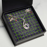 To My Beautiful Soulmate Necklace In Your Eyes I Have Found My Home Clan Watson Modern Tartan Rising Phoenix Necklace
