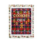 Personalized Gift Tartan Plaid Blanket Clan MacPherson With Christmas Cookie Baking Crew Christmas Gift Blanket, Plaid Blanket, Christmas Fleece Blanket, Christmas Blanket, Tartan Blanket, Scottish Blanket, Scotland Blanket, Family Name Blanket, Custom Blanket, Personalized Blanket