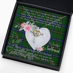 Gift For My Beautiful Girlfriend Necklace Valentine Necklace Clan Henderson Modern Tartan Cross Dancing Necklace Scottish Tartan Jewelry