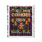 Products Personalized Gift Tartan Plaid Blanket Clan Donaldson With Christmas Cookie Baking Crew Christmas Gift Blanket, Plaid Blanket, Christmas Fleece Blanket, Christmas Blanket, Tartan Blanket, Scottish Blanket, Scotland Blanket, Family Name Blanket, Custom Blanket, Personalized Blanket