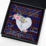 Gift For My Beautiful Girlfriend Necklace Valentine Necklace Clan Wedderburn Tartan Cross Dancing Necklace Scottish Tartan Jewelry