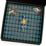 To My Beautiful Soulmate Sunflower Necklace In Your Eyes I Have Found My Home Clan Galbraith Ancient Tartan Jewelry For Girlfriend, Tartan Sunflower Pendant Necklace, Scottish Tartan Jewelry, valentine necklace, necklace girlfriend, necklace for wife, cute necklaces for girlfriend, jewelry for girlfriend, to my soulmate necklace, to my future wife necklace