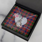 Rising Phoenix Necklace - Valentine Necklace Clan MacIntyre Tartan Gift for Girlfriend, Gift for My Wife Rising Phoenix Necklace