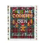 Personalized Gift Tartan Plaid Blanket Clan Crawford With Christmas Cookie Baking Crew Christmas Gift Blanket, Plaid Blanket, Christmas Fleece Blanket, Christmas Blanket, Tartan Blanket, Scottish Blanket, Scotland Blanket, Family Name Blanket, Custom Blanket, Personalized Blanket
