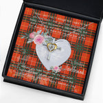 Gift For My Beautiful Girlfriend Necklace Valentine Necklace Clan Crosby Tartan Cross Dancing Necklace Scottish Tartan Jewelry