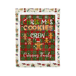 Personalized Gift Tartan Plaid Blanket Clan Cumming Modern With Christmas Cookie Baking Crew Christmas Gift Blanket, Plaid Blanket, Christmas Fleece Blanket, Christmas Blanket, Tartan Blanket, Scottish Blanket, Scotland Blanket, Family Name Blanket, Custom Blanket, Personalized Blanket