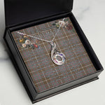 To My Beautiful Soulmate Necklace In Your Eyes I Have Found My Home Clan MacIntyre Weathered Tartan Rising Phoenix Necklace