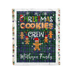 Fleece Blanket - Personalized Gift Tartan Plaid Blanket Clan Matheson Hunting With Christmas Cookie Baking Crew Christmas Gift Fleece Blanket