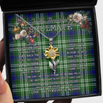 To My Beautiful Soulmate Sunflower Necklace In Your Eyes I Have Found My Home Clan Mow Tartan Jewelry For Girlfriend