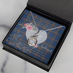 Rising Phoenix Necklace - Valentine Necklace Clan MacLaine of Loch Buie Hunting Tartan Gift for Girlfriend, Gift for My Wife Rising Phoenix Necklace