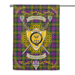 House Flag - Carnegie Irish Shield Celtic Cross Tartan Garden Flag St Patrick's Day Garden Flag