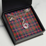 To My Beautiful Soulmate Necklace In Your Eyes I Have Found My Home Clan MacPherson Tartan Rising Phoenix Necklace