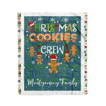 Fleece Blanket - Personalized Gift Tartan Plaid Blanket Clan Montgomery Ancient With Christmas Cookie Baking Crew Christmas Gift Fleece Blanket