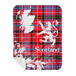 Sherpa Blanket - Tartan Blanket Thistle and Lion Scottish Clan Straiton Plaid Blanket, plaid sherpa blanket queen,purple sherpa blanket,queen sherpa blanket,queen size sherpa blanket,red sherpa blanket,scottish tartan blankets,sherpa blanket,sherpa christmas blanket