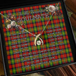 To My Beautiful Soulmate Necklace In Your Eyes I Have Found My Home Clan Fullarton Tartan Wishbone Dancing Necklace