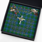 To My Beautiful Soulmate Necklace In Your Eyes I Have Found My Home Clan Kerr Hunting Tartan Cross Dancing Necklace