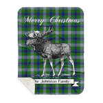 Scotstee Shop Plaid Tartan Blanket With Moose Clan Johnston Dress Plaid Blanket, plaid blanket australia,plaid blanket canada,plaid christmas blanket,plaid fleece sherpa blanket,plaid sherpa blanket canada,plaid sherpa blanket lipstick,plaid sherpa blanket pink,plaid sherpa blanket queen