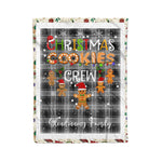 Personalized Gift Tartan Plaid Blanket Clan Glendinning With Christmas Cookie Baking Crew Christmas Gift Blanket, Plaid Blanket, Christmas Fleece Blanket, Christmas Blanket, Tartan Blanket, Scottish Blanket, Scotland Blanket, Family Name Blanket, Custom Blanket, Personalized Blanket