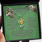To My Beautiful Soulmate Sunflower Necklace In Your Eyes I Have Found My Home Clan Currie Tartan Jewelry For Girlfriend