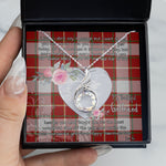 Rising Phoenix Necklace - Valentine Necklace Clan MacFie Tartan Gift for Girlfriend, Gift for My Wife Rising Phoenix Necklace