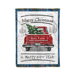 Tartan Blanket Vintage Red Truck with Christmas Tree Family Scottish Clan Bairn plaid blanket, red plaid blanket, buffalo plaid blanket, green plaid blanket, plaid fleece blanket, blue plaid blanket, red tartan blanket, tartan plaid blanket, black and white plaid blanket, , christmas plaid blanket, orange plaid blanket, tartan plaid throw blanket, pink plaid blanket, brown plaid blanket, buffalo check blanket