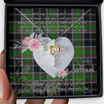 Gift For My Beautiful Girlfriend Necklace Valentine Necklace Clan Webster Tartan Cross Dancing Necklace Scottish Tartan Jewelry