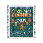 Personalized Gift Tartan Plaid Blanket Clan Sandilands Ancient With Christmas Cookie Baking Crew Christmas Gift Blanket, Plaid Blanket, Christmas Fleece Blanket, Christmas Blanket, Tartan Blanket, Scottish Blanket, Scotland Blanket, Family Name Blanket, Custom Blanket, Personalized Blanket