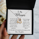 Love Dancing Necklace - Mom Necklace - To Mom Necklace, Gorgeous Necklace for Mom from Daughter