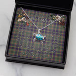 Sea Turtle Necklace To My Beautiful Soulmate Necklace In Your Eyes I Have Found My Home Clan Taylor Weathered Tartan Blue Turtle Necklace