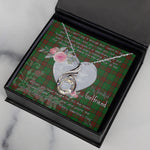 Rising Phoenix Necklace - Valentine Necklace Clan Maxwell Hunting Tartan Gift for Girlfriend, Gift for My Wife Rising Phoenix Necklace
