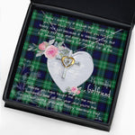 Gift For My Beautiful Girlfriend Necklace Valentine Necklace Clan Abercrombie Tartan Cross Dancing Necklace Scottish Tartan Jewelry