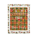 Personalized Gift Tartan Plaid Blanket Clan Baxter With Christmas Cookie Baking Crew Christmas Gift Blanket, Plaid Blanket, Christmas Fleece Blanket, Christmas Blanket, Tartan Blanket, Scottish Blanket, Scotland Blanket, Family Name Blanket, Custom Blanket, Personalized Blanket