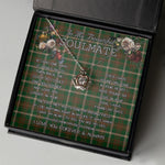 To My Beautiful Soulmate Necklace In Your Eyes I Have Found My Home Clan Copeland Tartan Crown Pendant Necklace