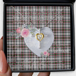 Gift For My Beautiful Girlfriend Necklace Valentine Necklace Clan Borthwick Tartan Cross Dancing Necklace Scottish Tartan Jewelry