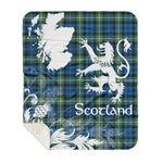 Sherpa Blanket - Tartan Blanket Thistle and Lion Scottish Clan Lamont Ancient Plaid Blanket, plaid sherpa blanket queen,purple sherpa blanket,queen sherpa blanket,queen size sherpa blanket,red sherpa blanket,scottish tartan blankets,sherpa blanket,sherpa christmas blanket