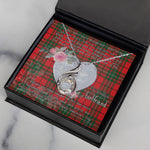 Rising Phoenix Necklace - Valentine Necklace Clan MacAulay Tartan Gift for Girlfriend, Gift for My Wife Rising Phoenix Necklace